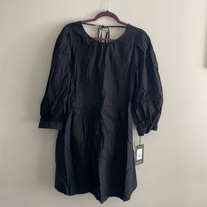 Black Dress Tie Scoop Back NWT Size Medium